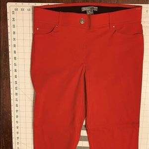 BRAND NEW XL 89th & Madison ruby red jeans, with silver studding in back.